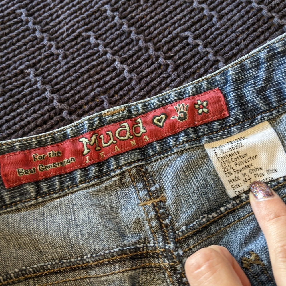 Y2K Mudd Jeans High Rise Bootcut Sz 11 NWOT - Picture 8 of 13